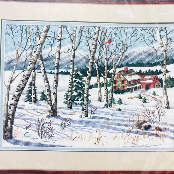 Sunset Other - Sunset Birch View Cross Stitch Kit - New (1996)
